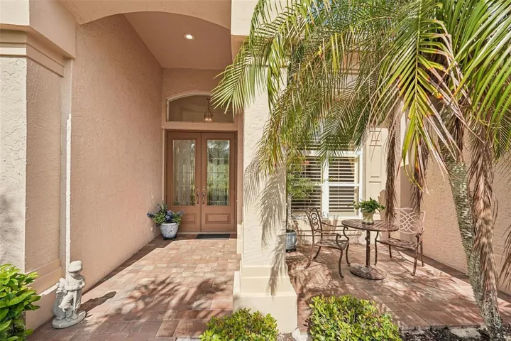 Welcome from covered patio