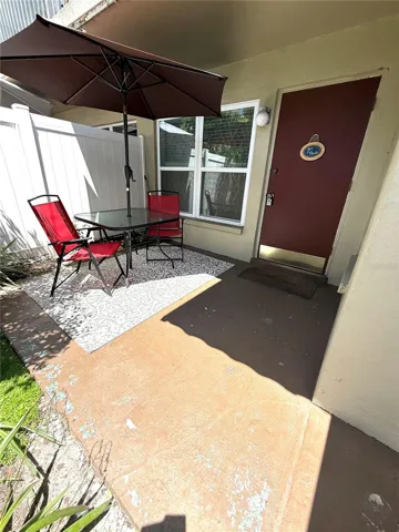 Front Entrance from Private patio