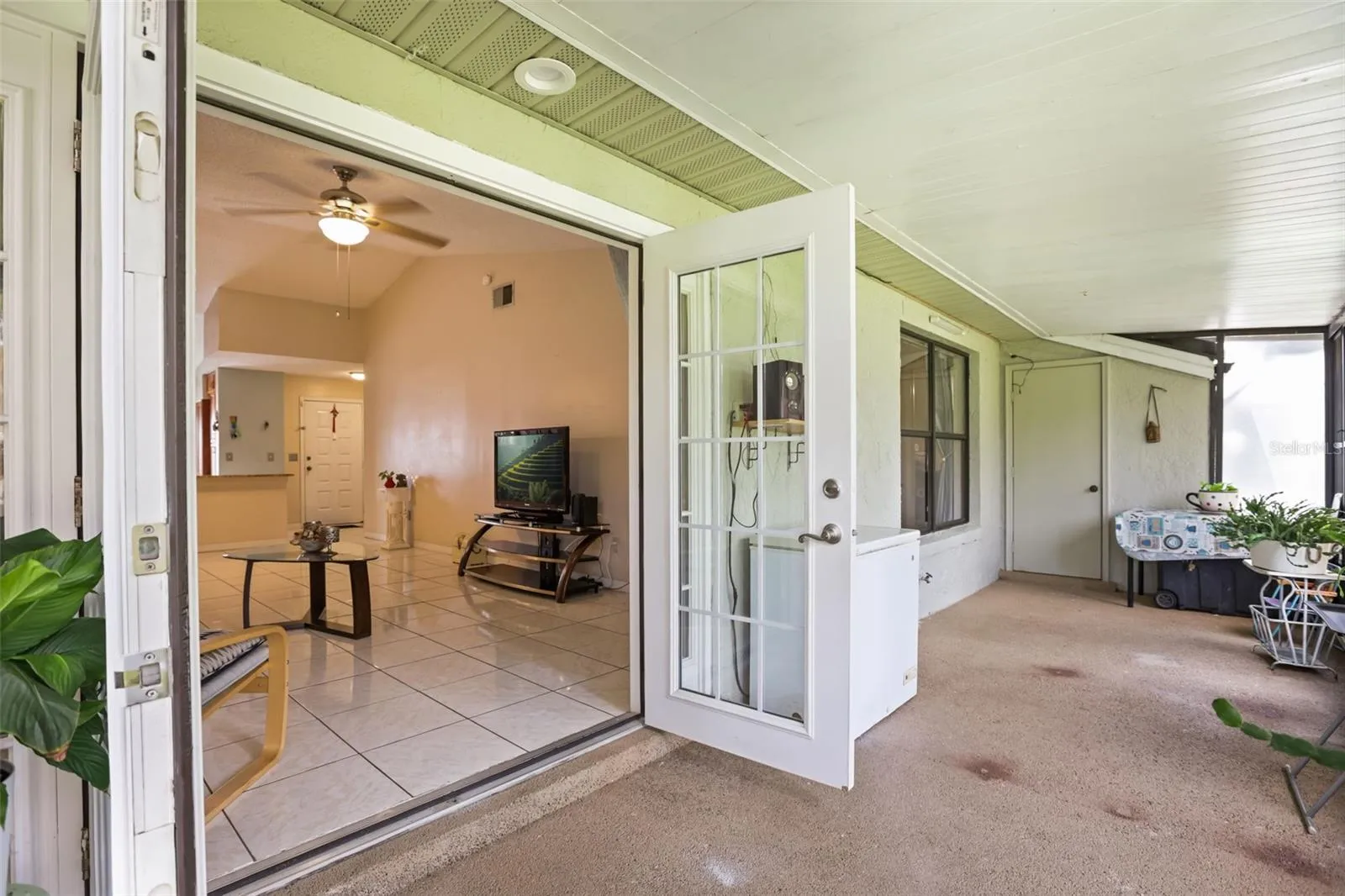 Rear Porch French doors