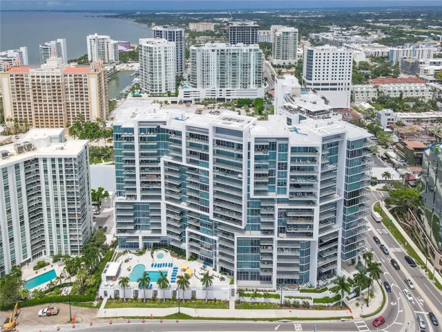 Aerial view of The Vue