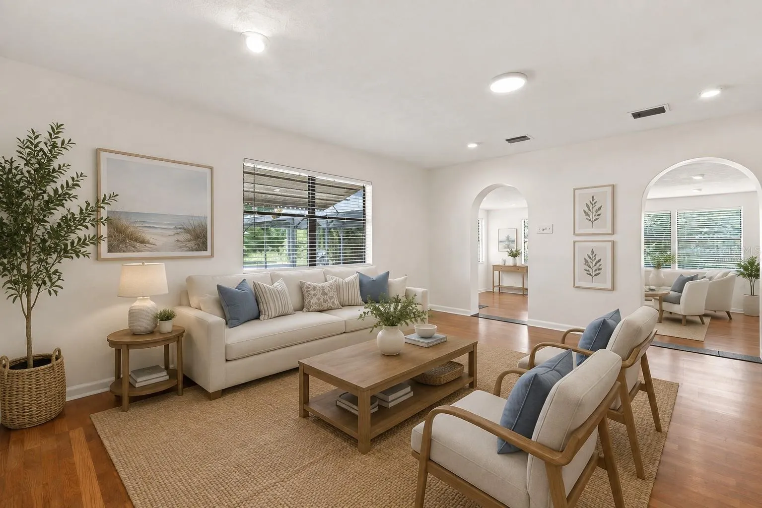 Virtually Staged Living Room
