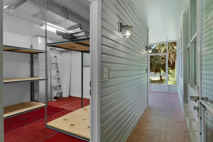 Golf Cart Garage and Storage Room