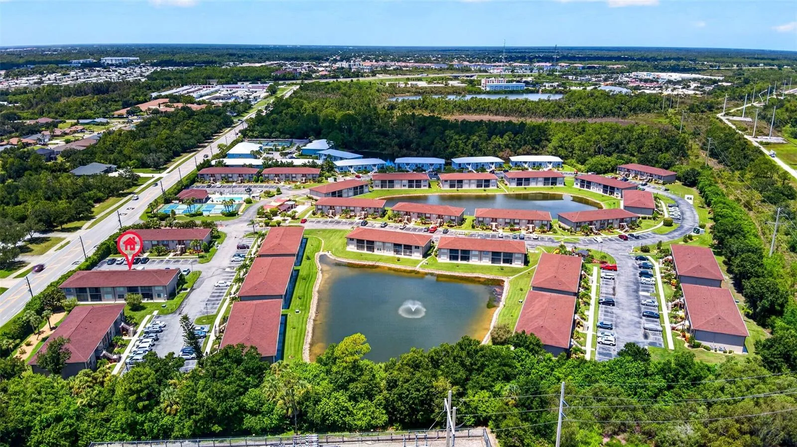 Aerial View of the lake