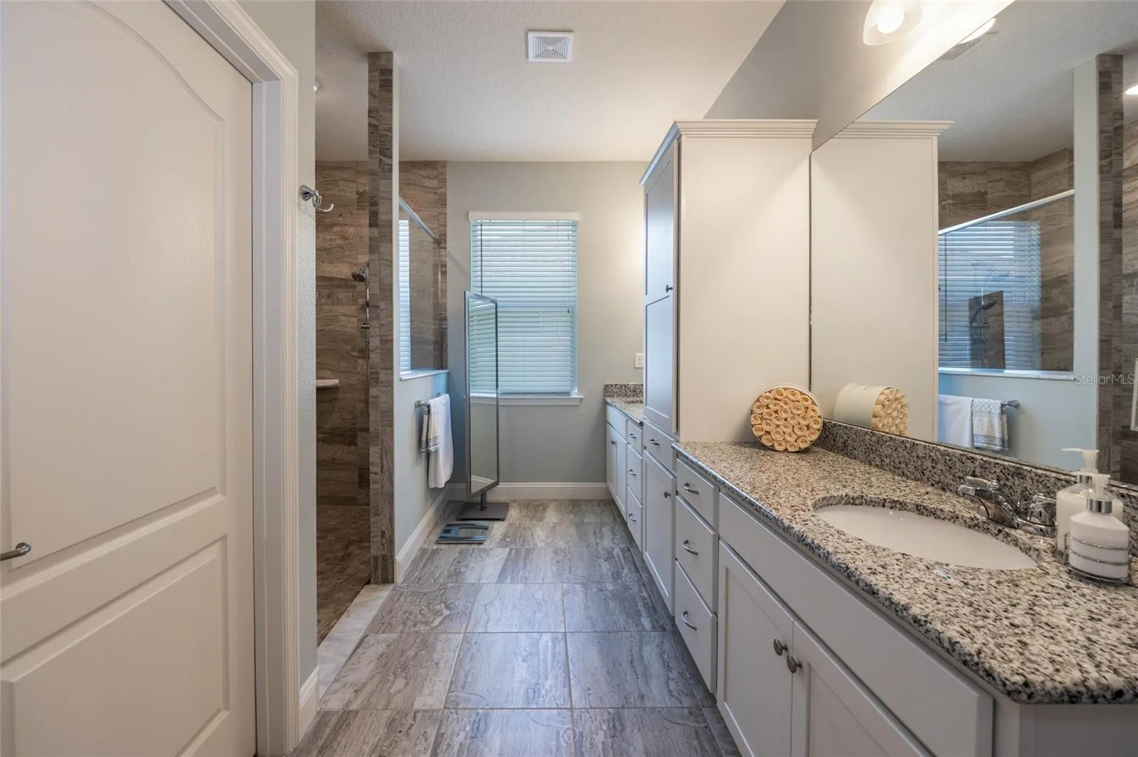 Totally upgraded master bathroom