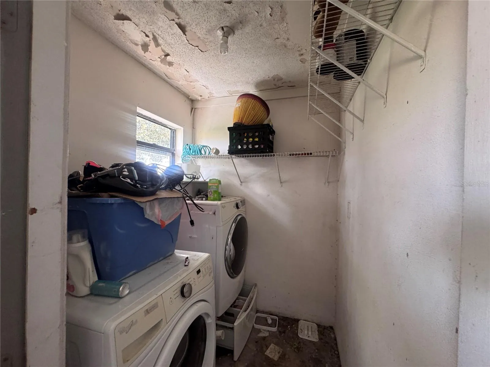 Washer and Dryer in the porch area