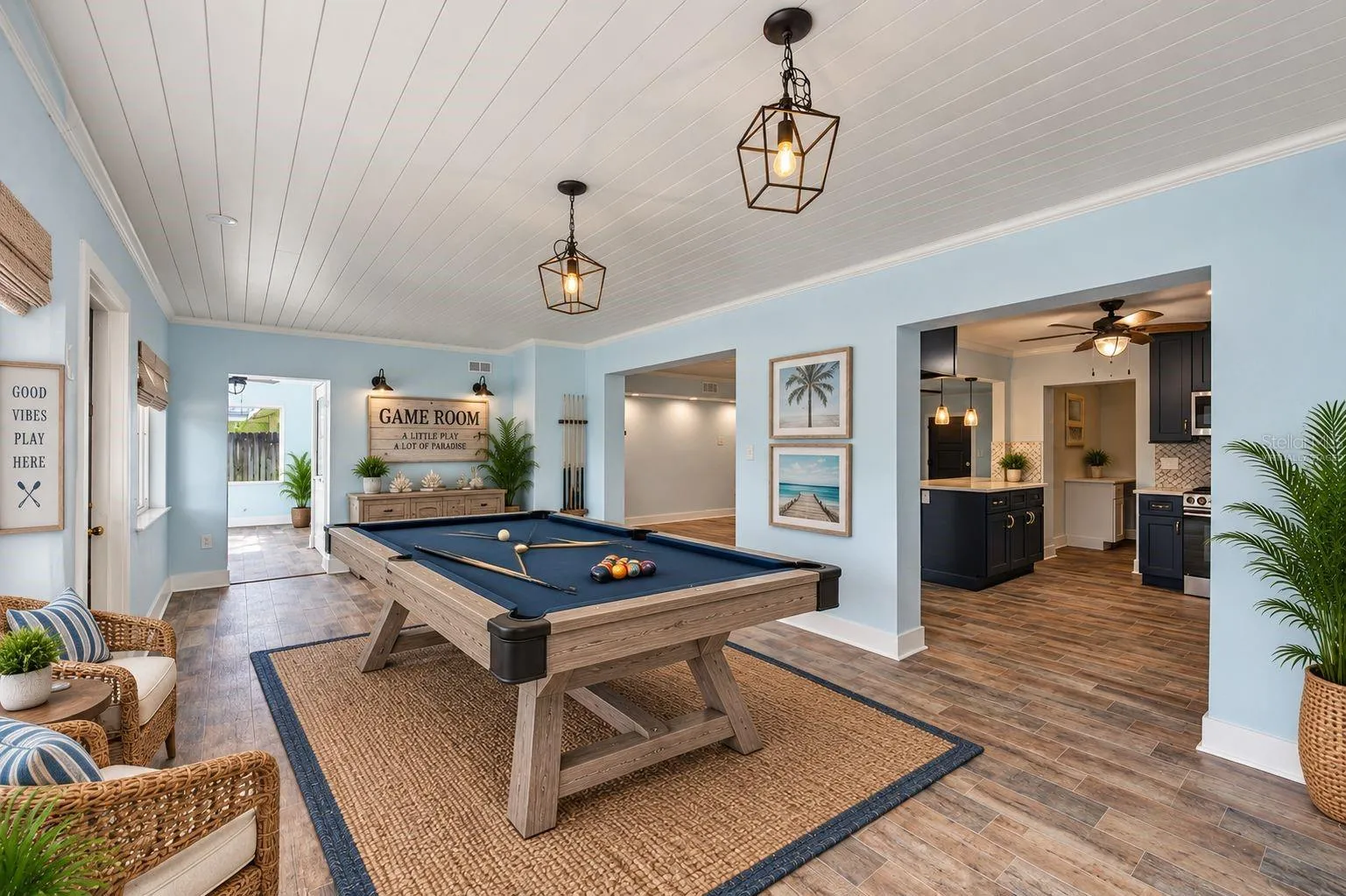 Virtually Staged Game Room