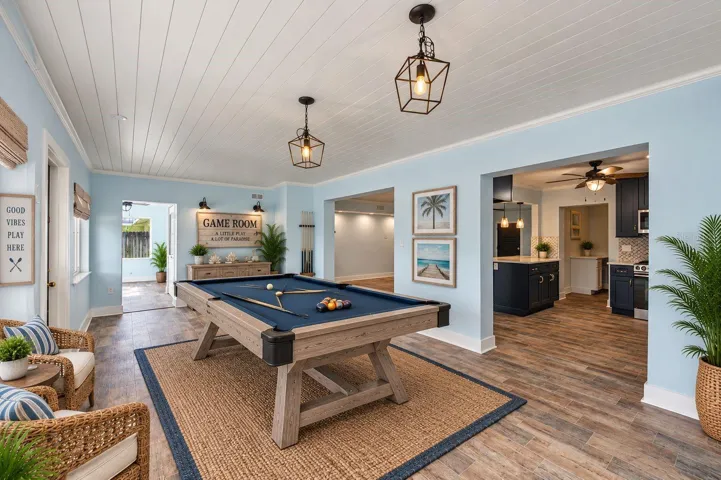 Virtually Staged Game Room
