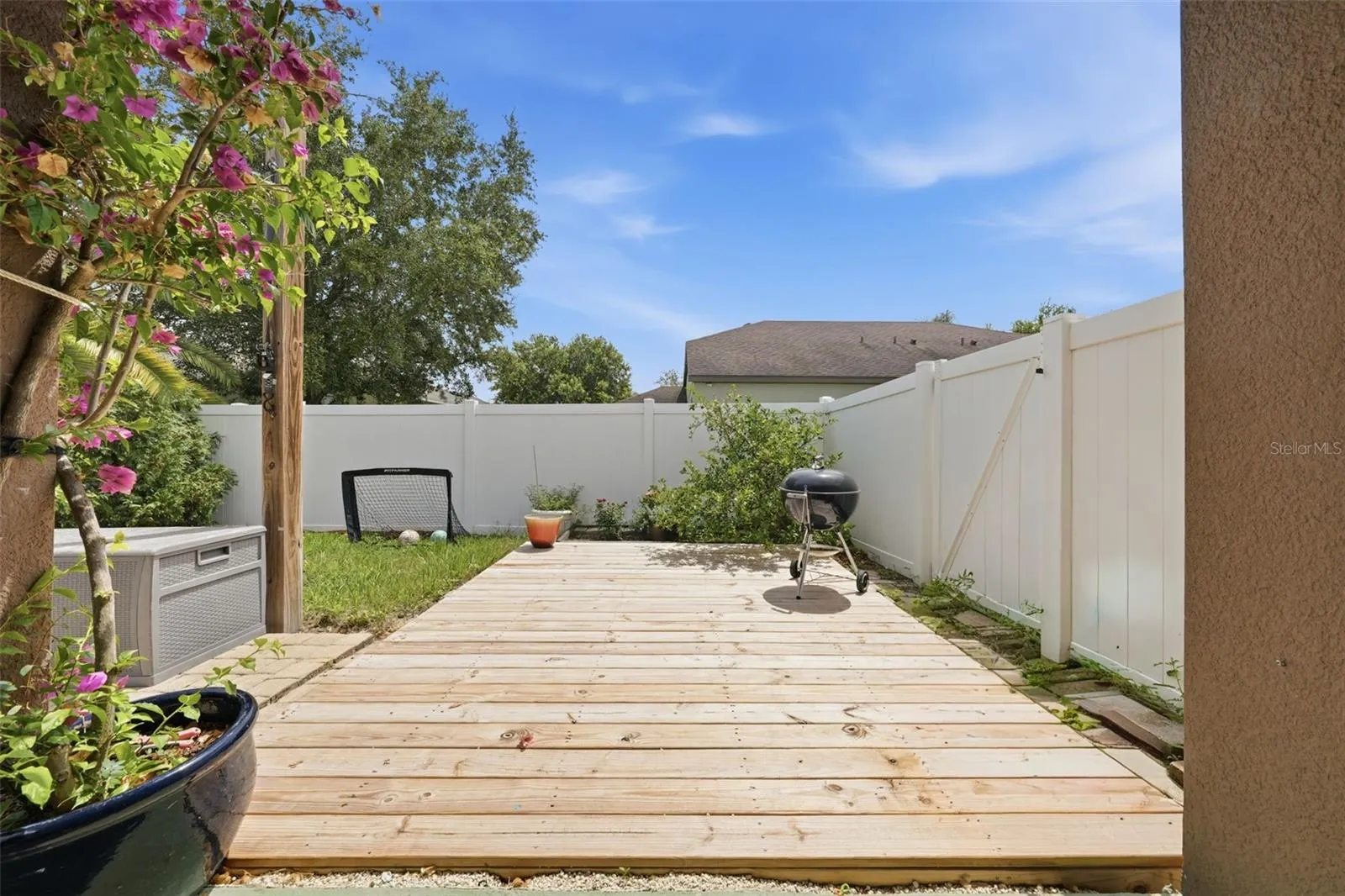 Newer deck added to enhance outdoor living space