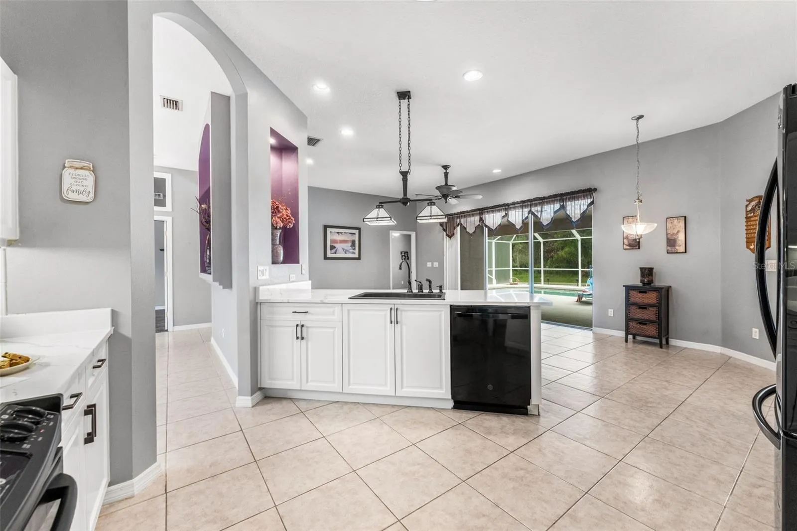 Renovated kitchen w/ open layout