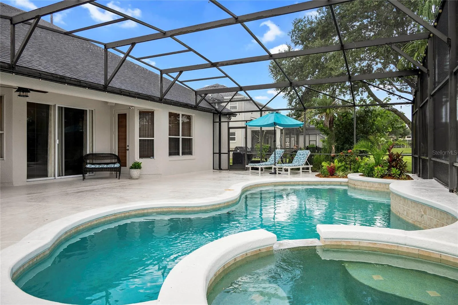 pool deck to great room sliders
