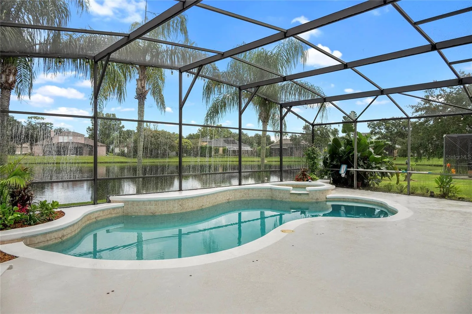 super duper pool and spa, freshly painted deck