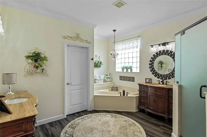 primary bath/soaking tub
