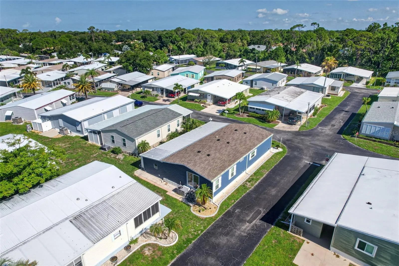 Back of home aerial view