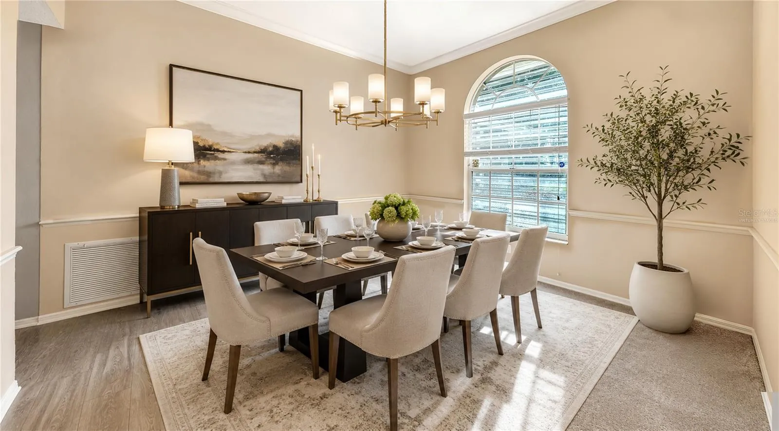 Dining Room-virtually staged