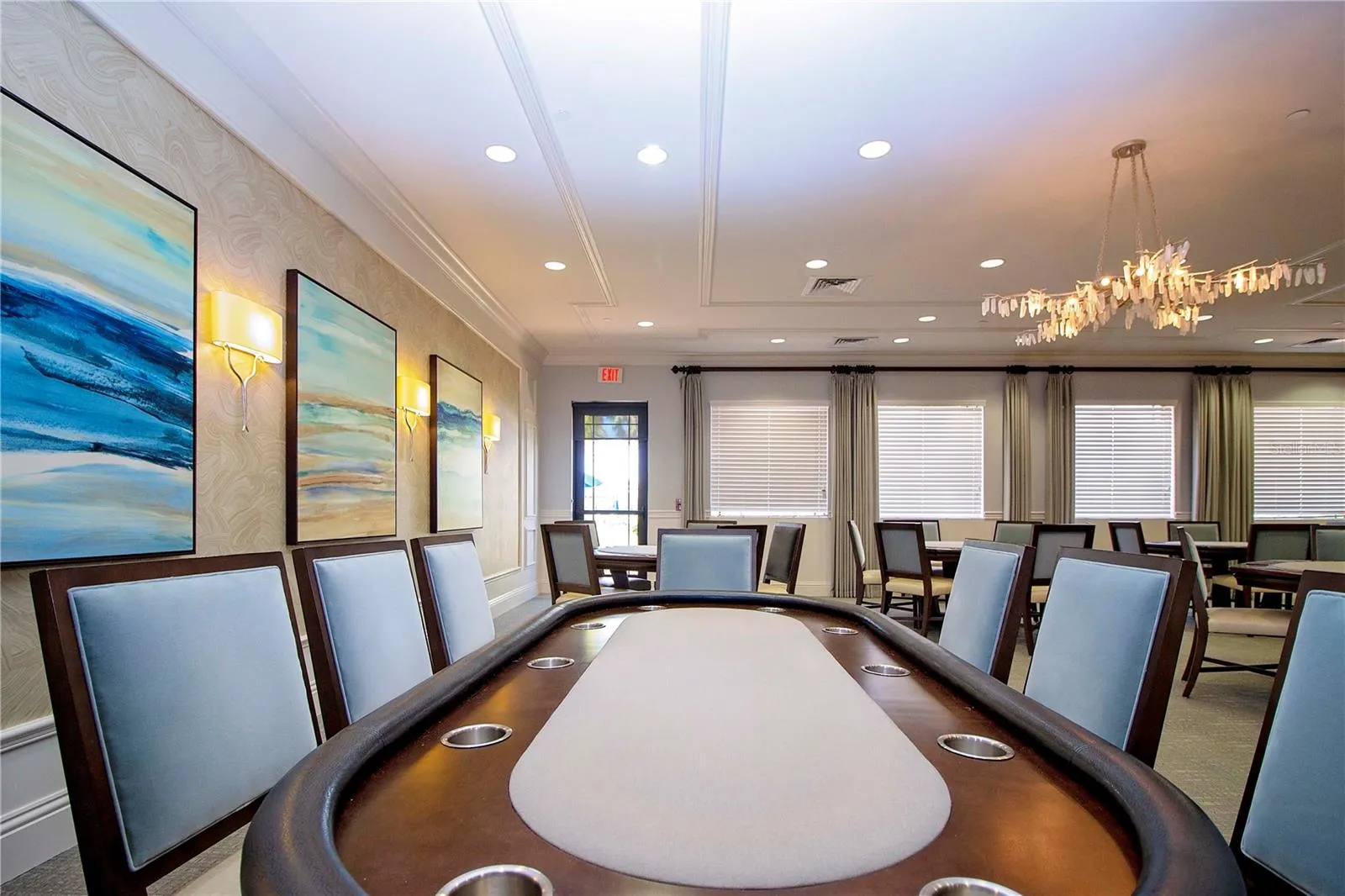 Club room for cards, games, etc