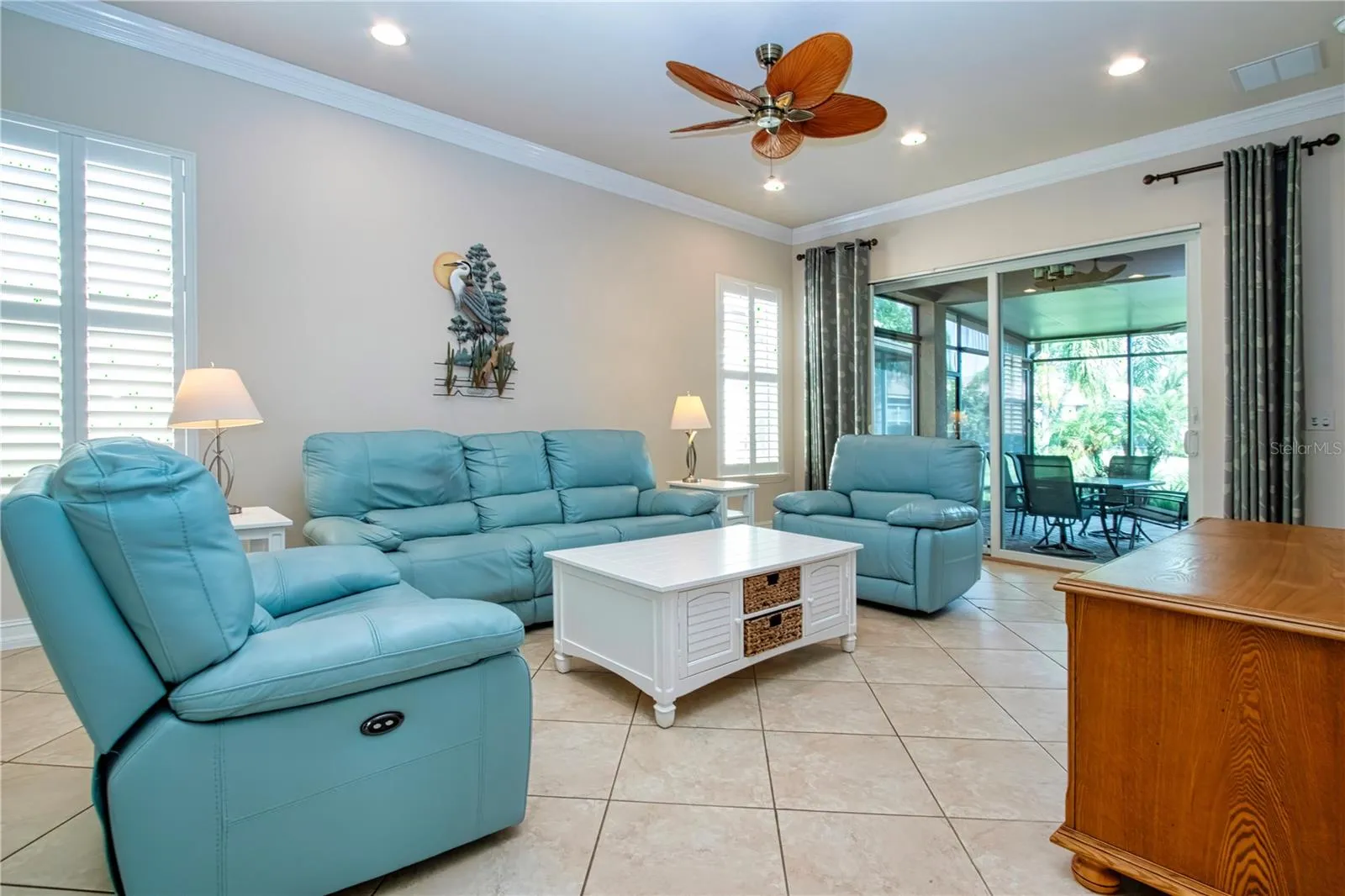 Crown molding throughout the home!