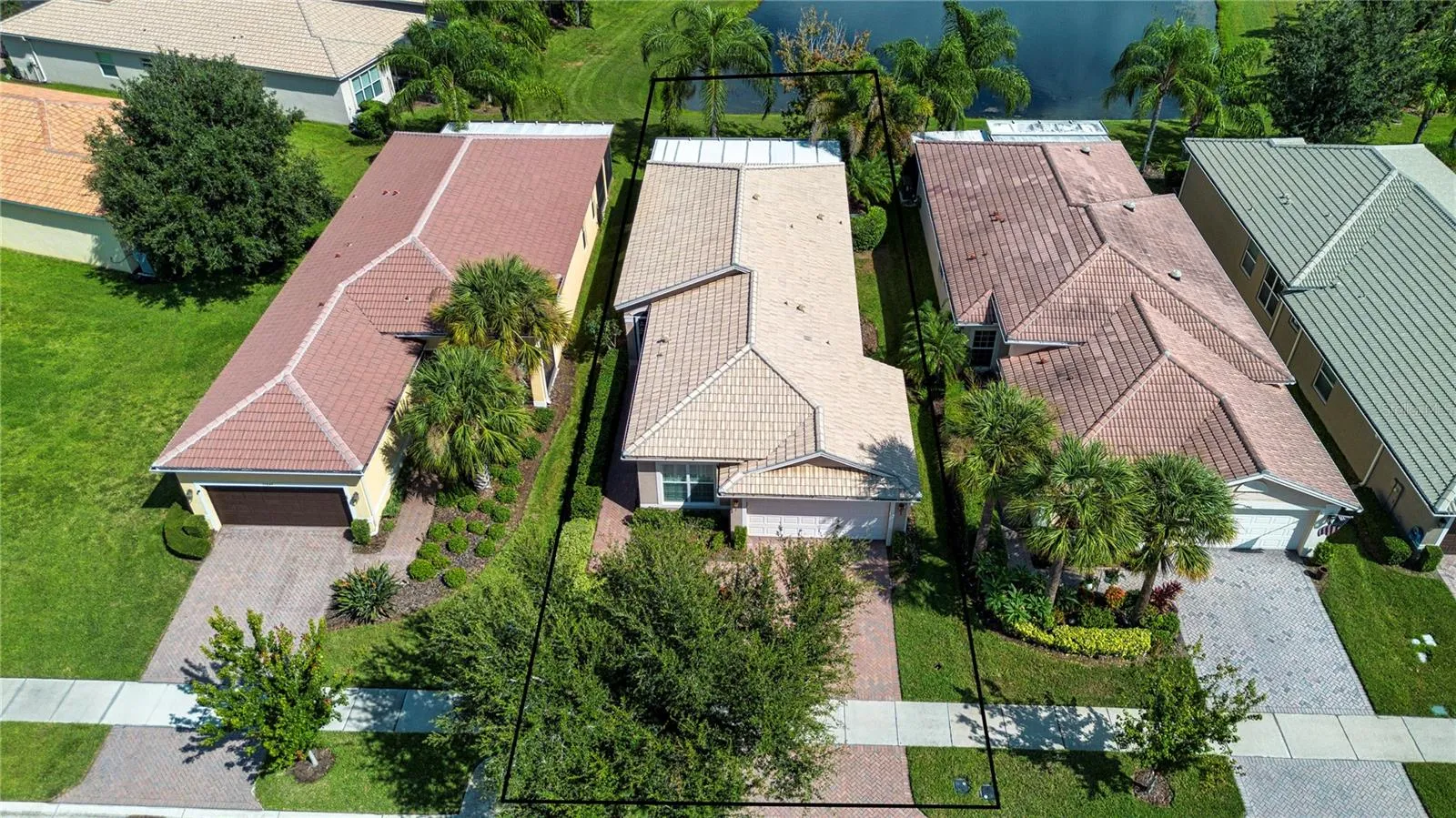 Aerial view of home