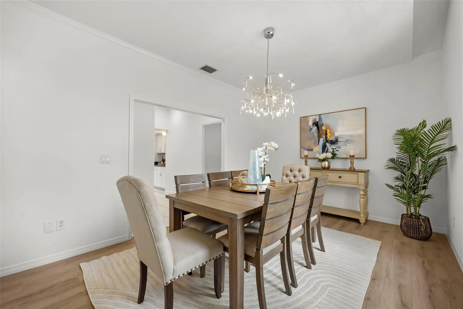 Formal Dining room with new LVP flooring
