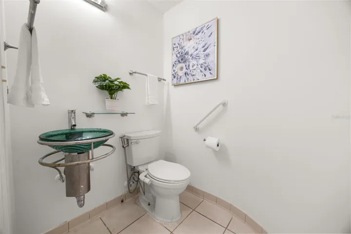 Half bath near Family room