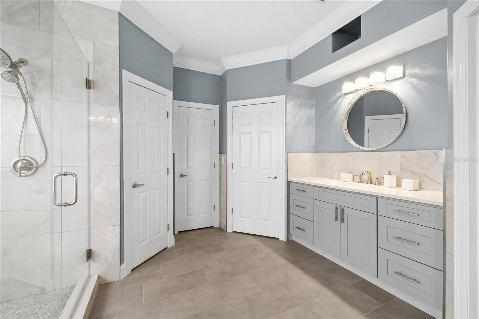 Doors: water closet, linen closet, and walk in closet #2
