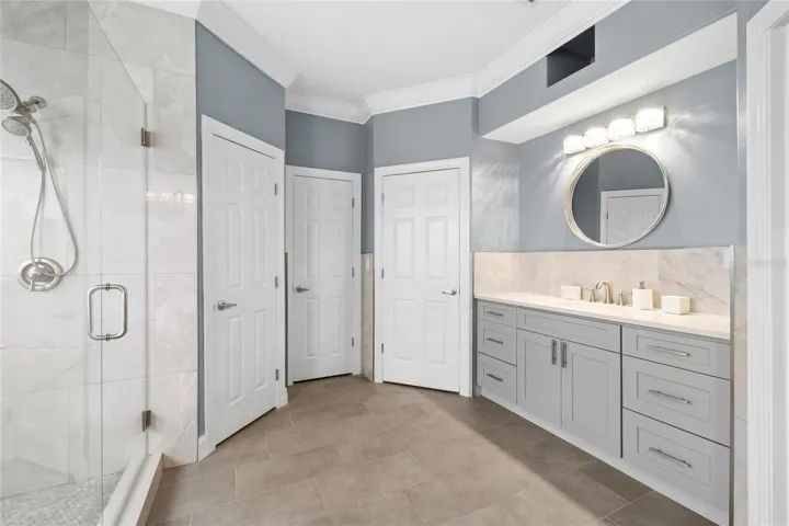 Doors: water closet, linen closet, and walk in closet #2