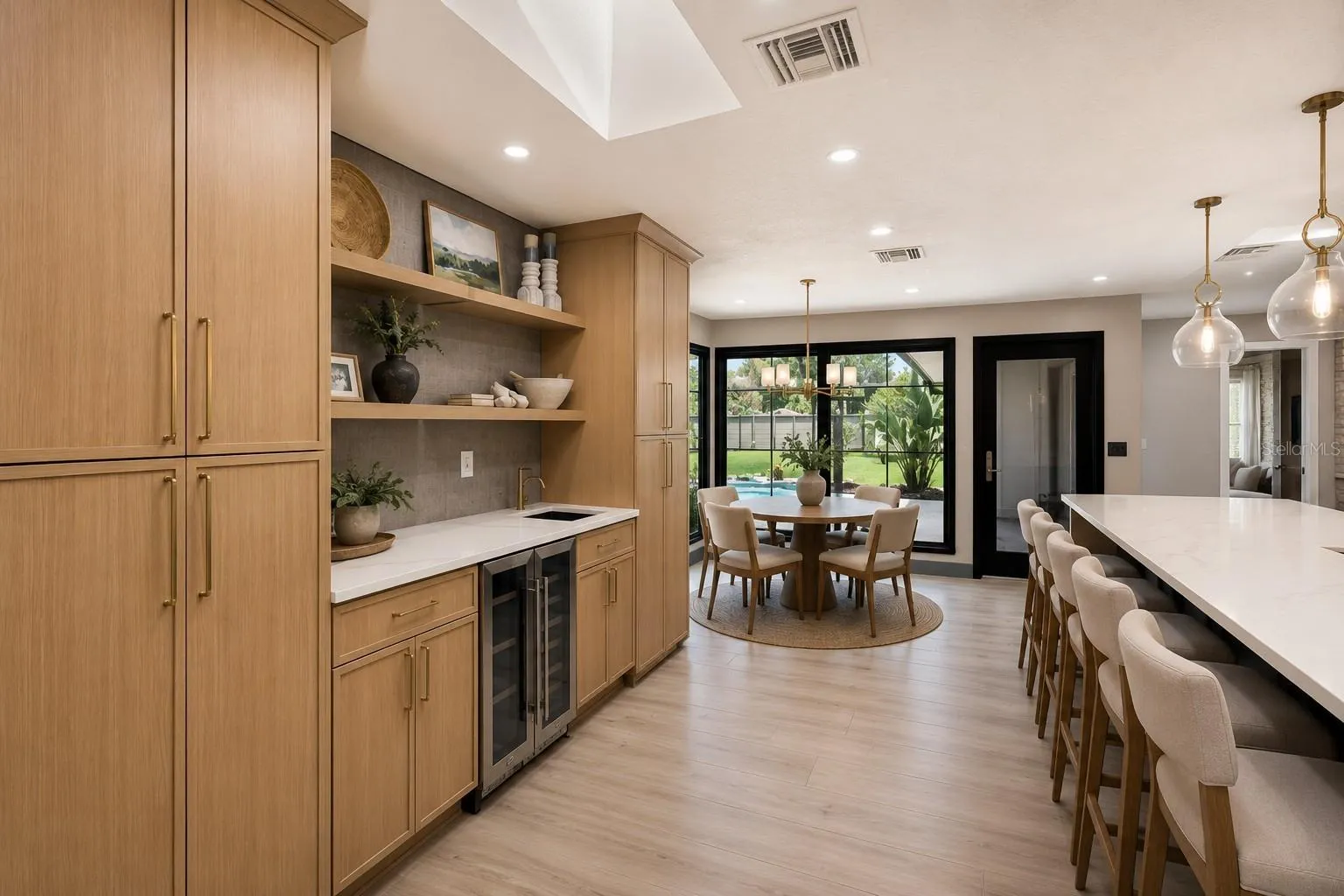Kitchen pantry and Wine Fridge