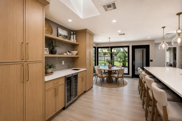 Kitchen pantry and Wine Fridge