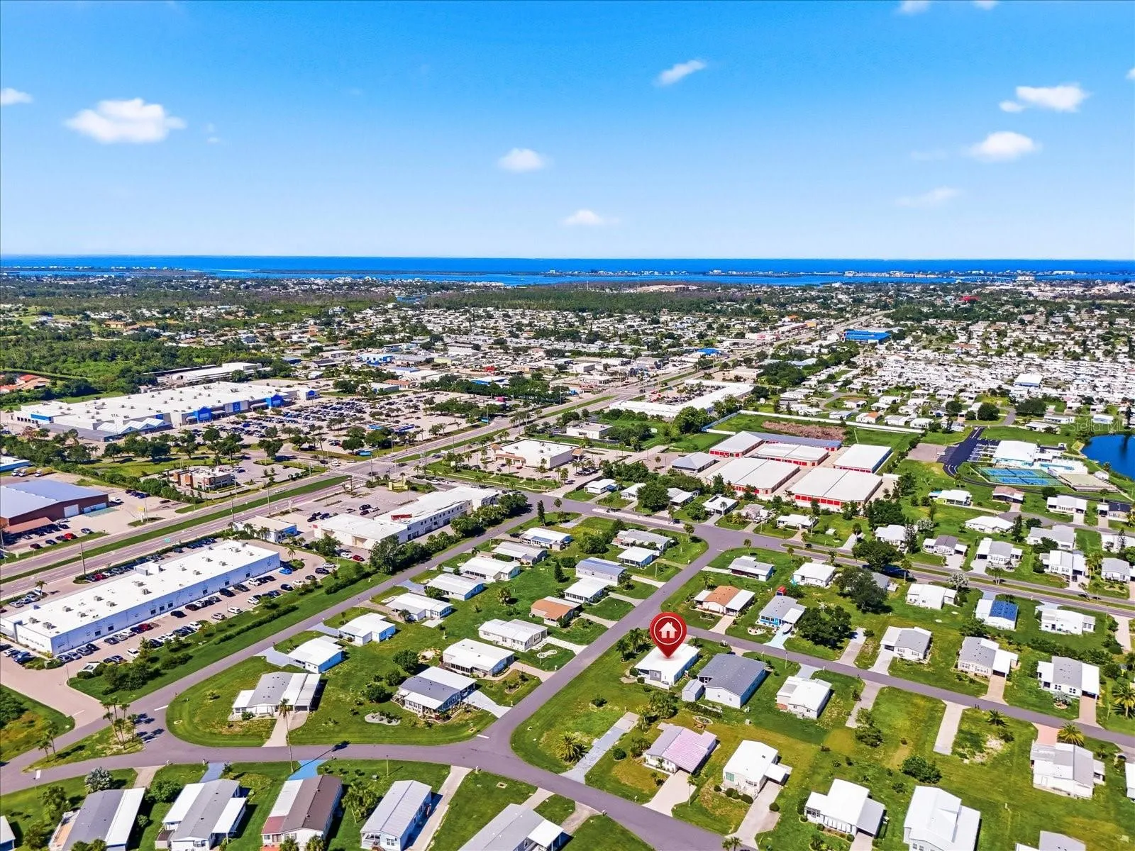 Aerial of 6324 Sparrow Ln