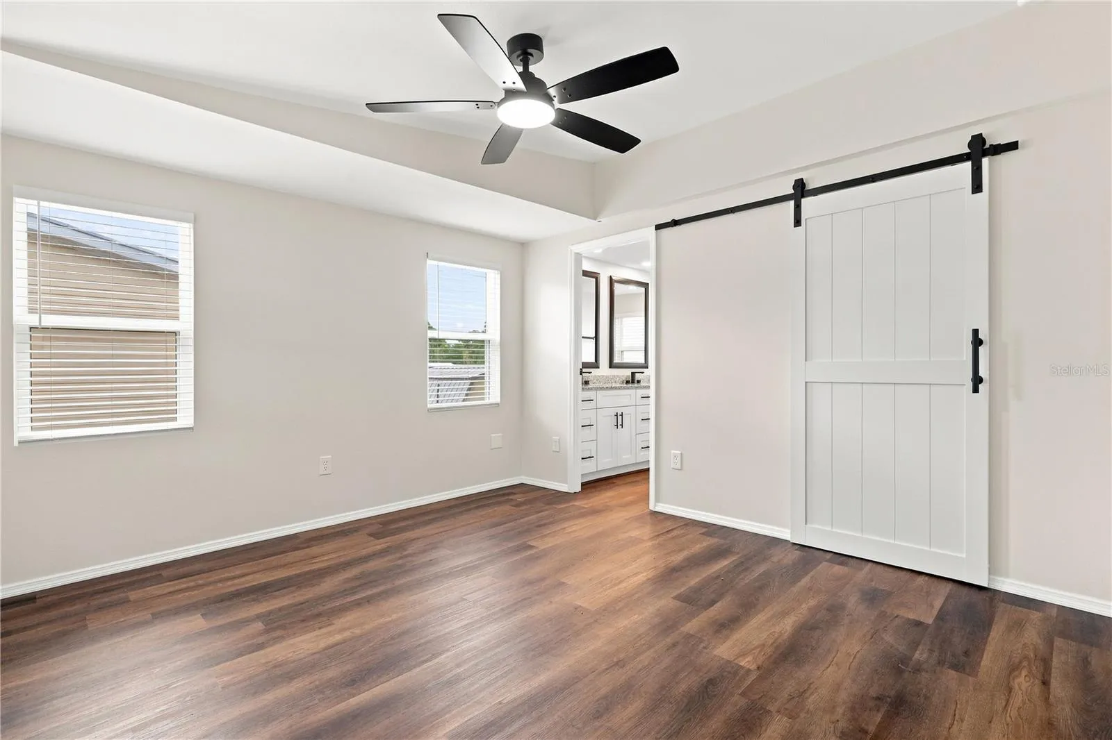 Primary Bedroom with walk in closet.