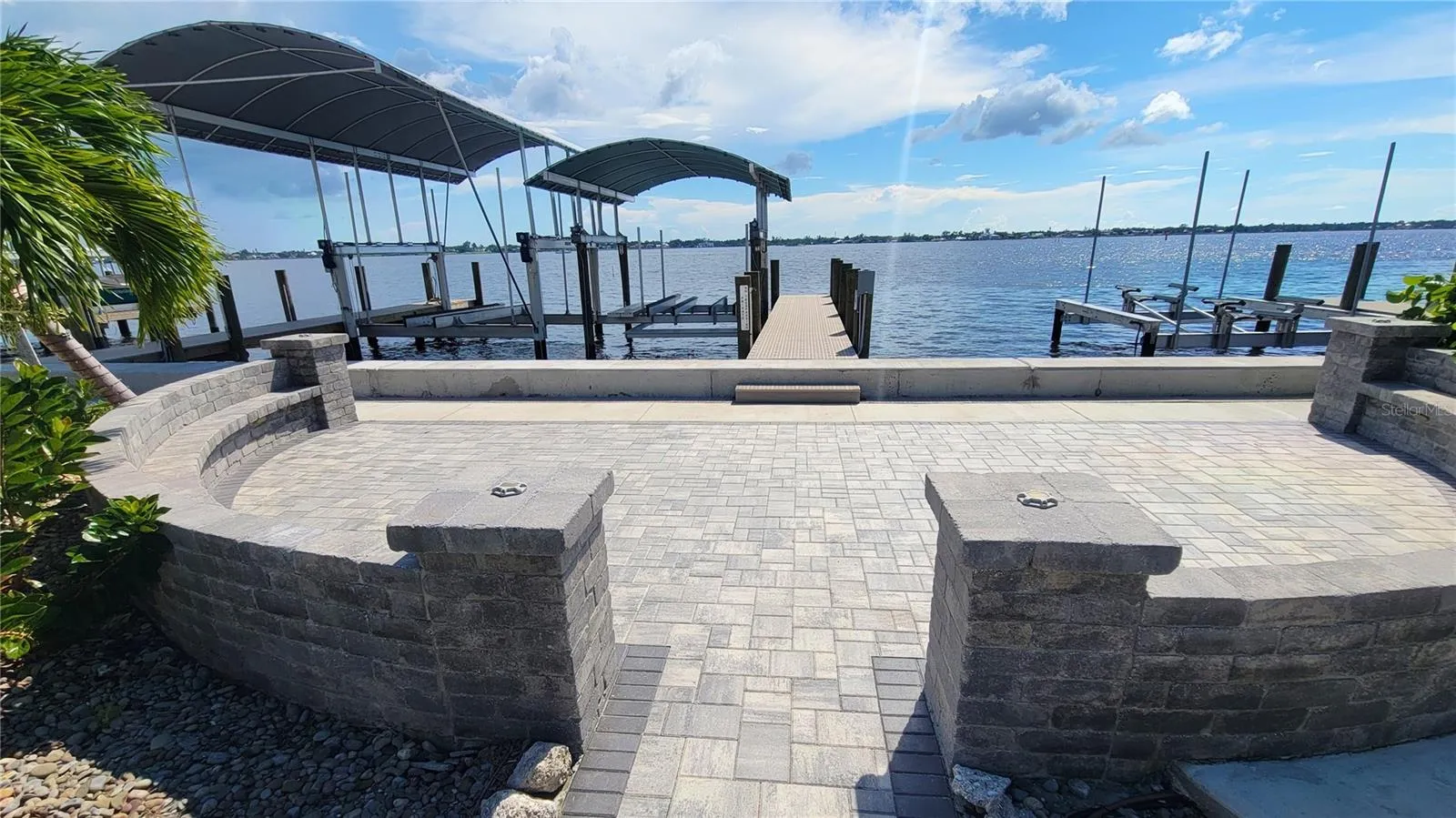 Brand-new pavers and seawall from 2026