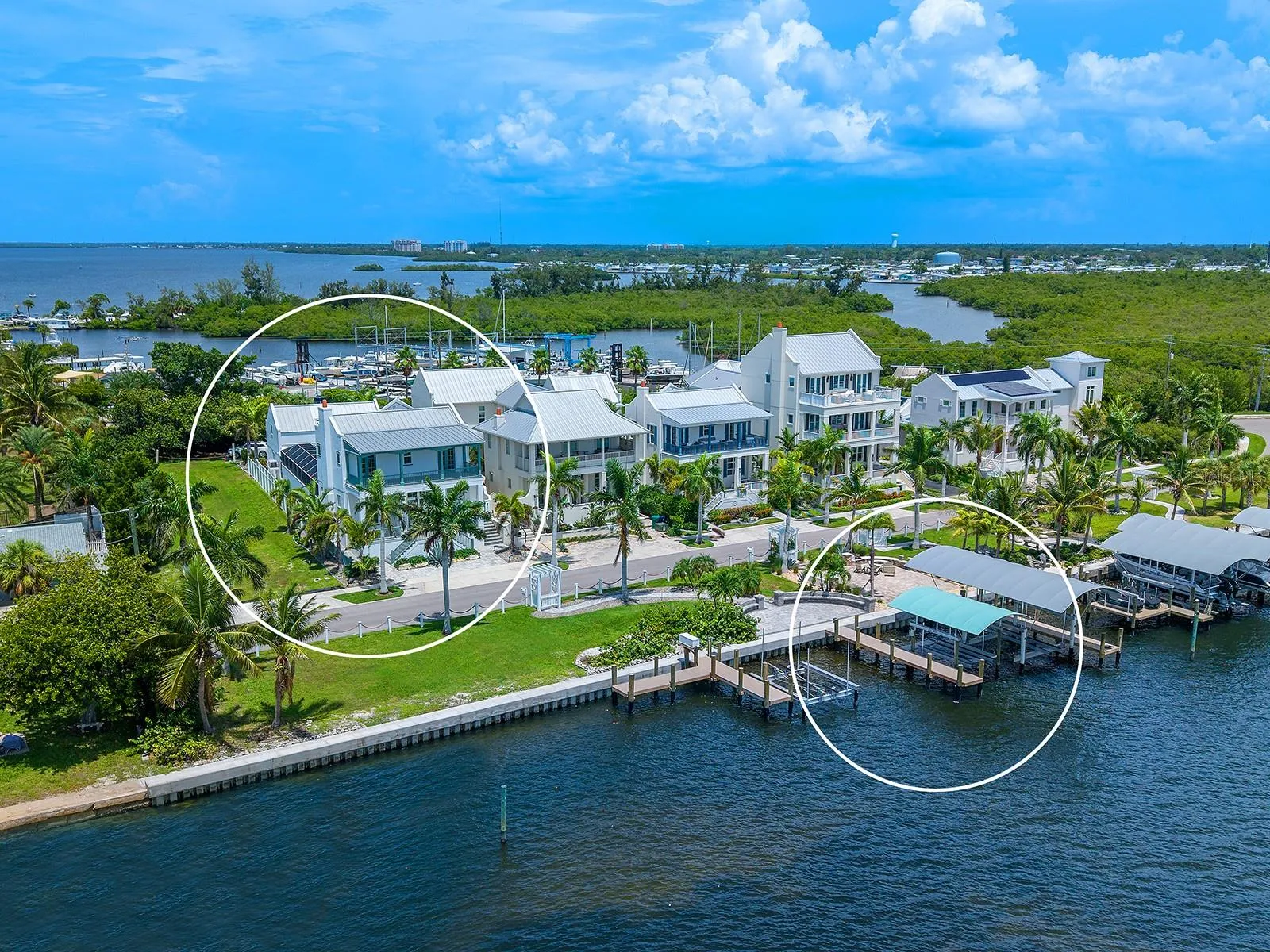 Walk to your boat lift where you can keep a 40' long 14,000 lb. boat