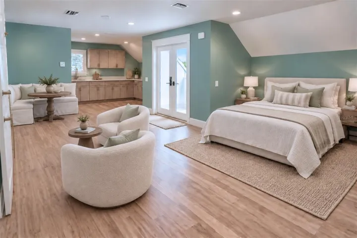 Virtually staged in-law suite