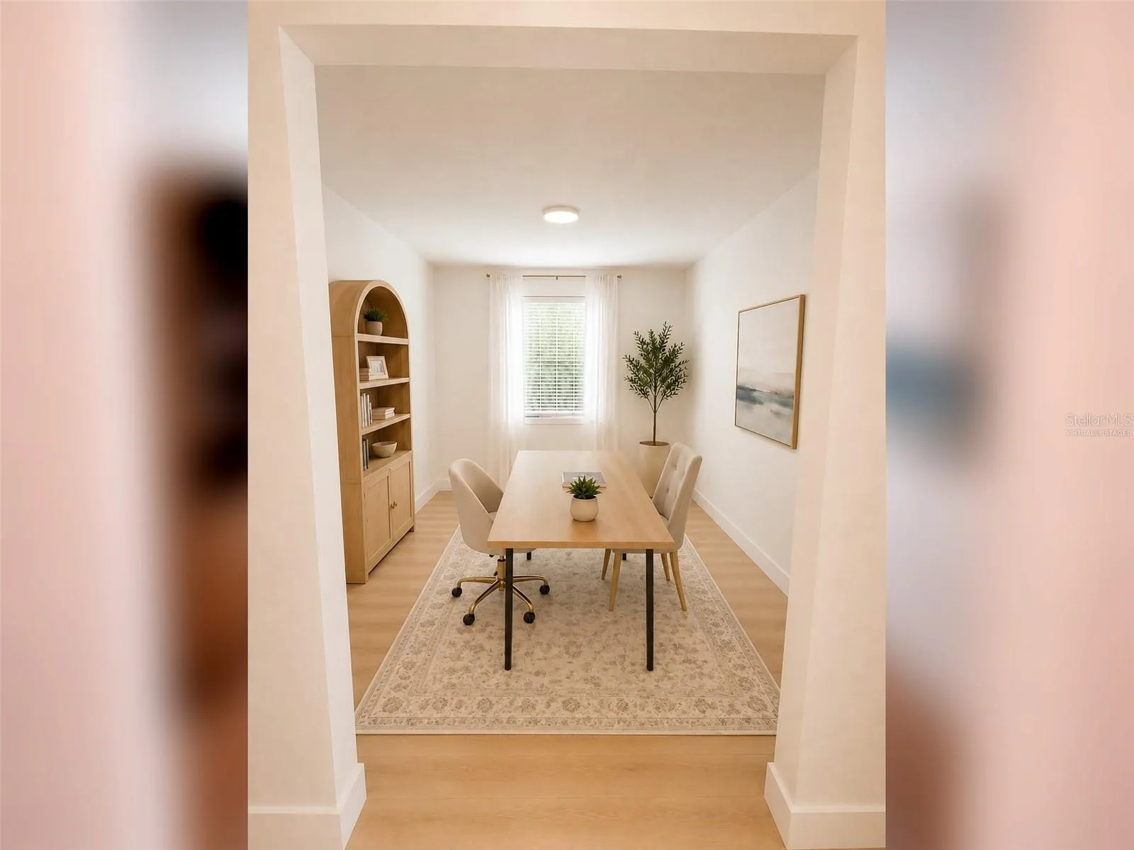 14048 Larkspur Lake Dr - Spacious open flex room, ideal for a formal dining room, home office, or additional living space. Virtually staged.