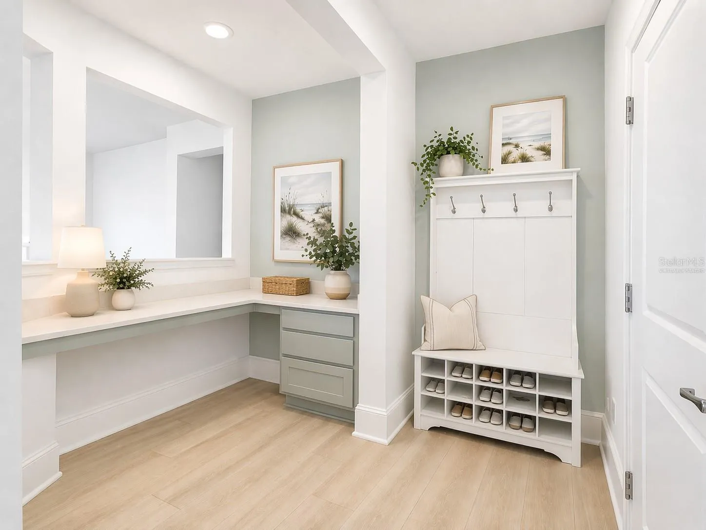 14048 Larkspur Lake Dr - Virtually staged. Versatile drop zone featuring a built-in workspace for everyday organization.