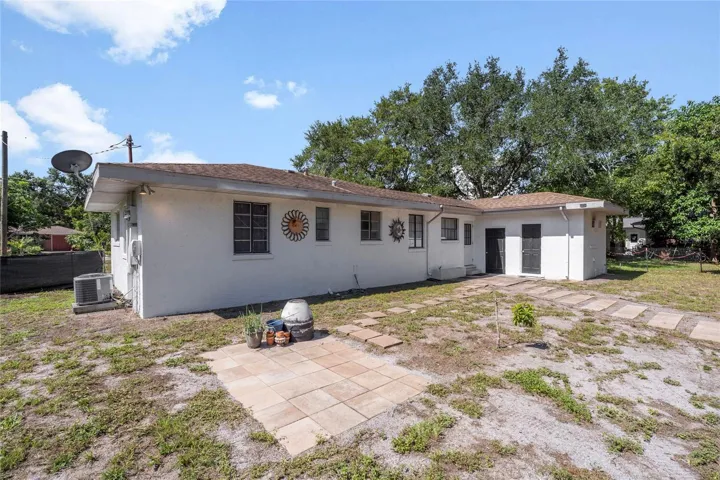 Back of the house and laundry room attached