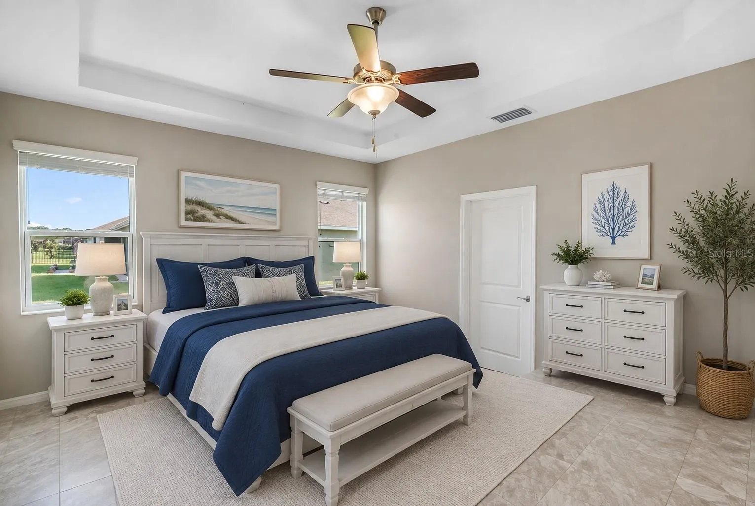 Primary Bedroom Virtuaaly Staged