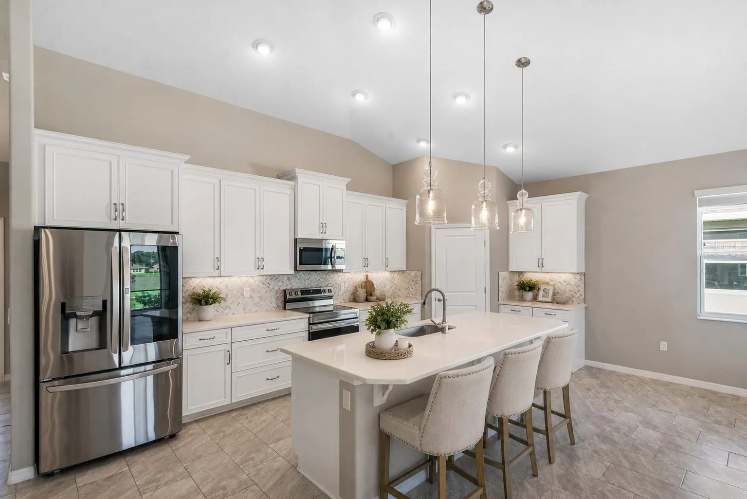 Kitchen Area virtually staged