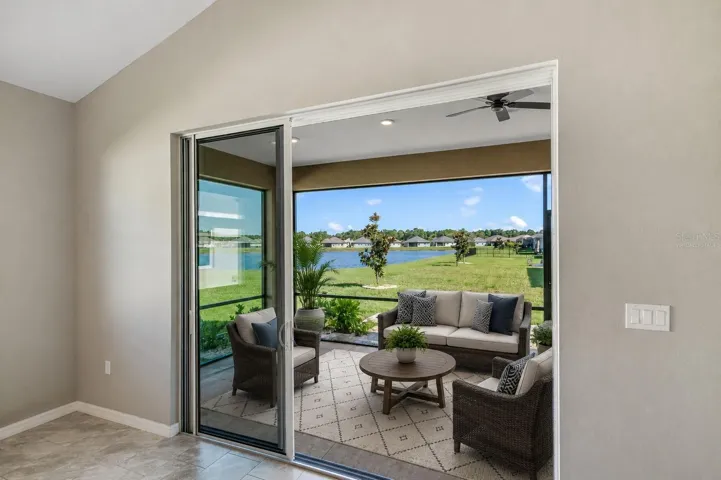 Patio virtually staged