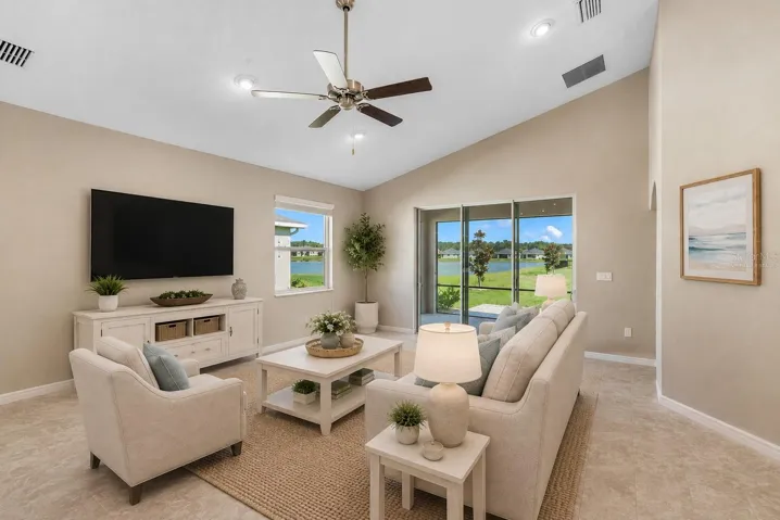 Living Area virtually staged