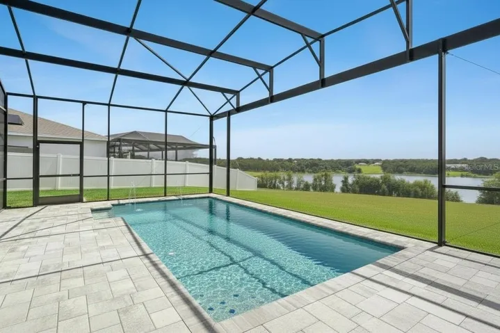 Pool with Elevated Lake View
