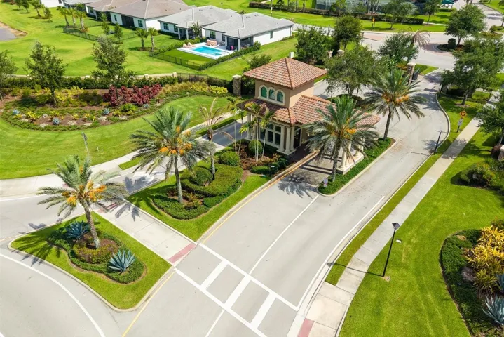 Aerial View of the Community’s Impressive, Welcoming Entrance