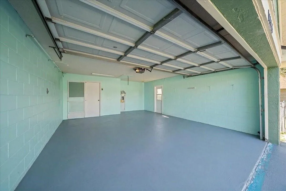 Freshly Painted Garage