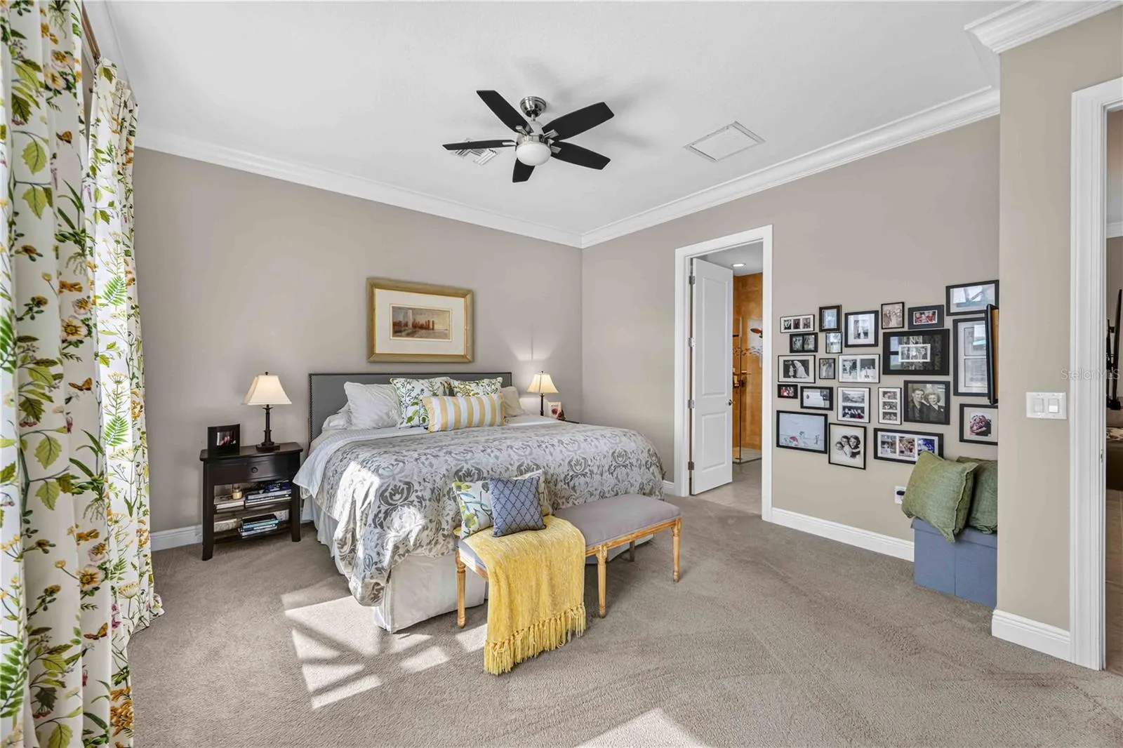 The Primary Bedroom is large