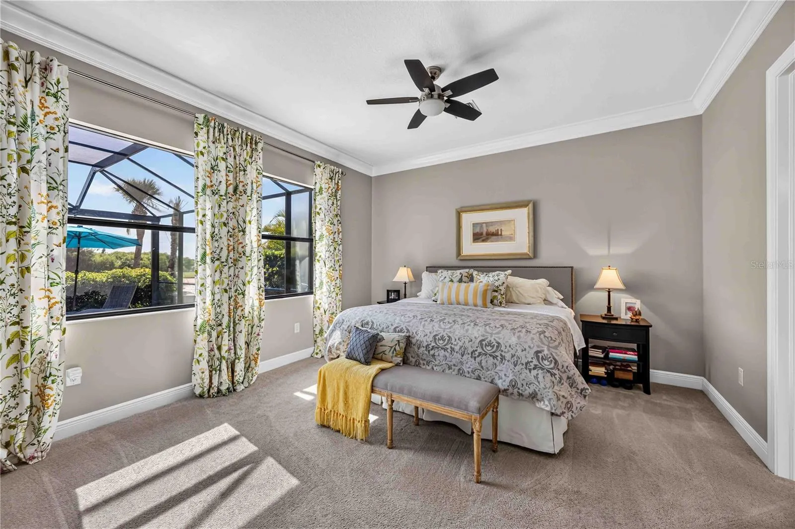 The Primary Bedroom is large