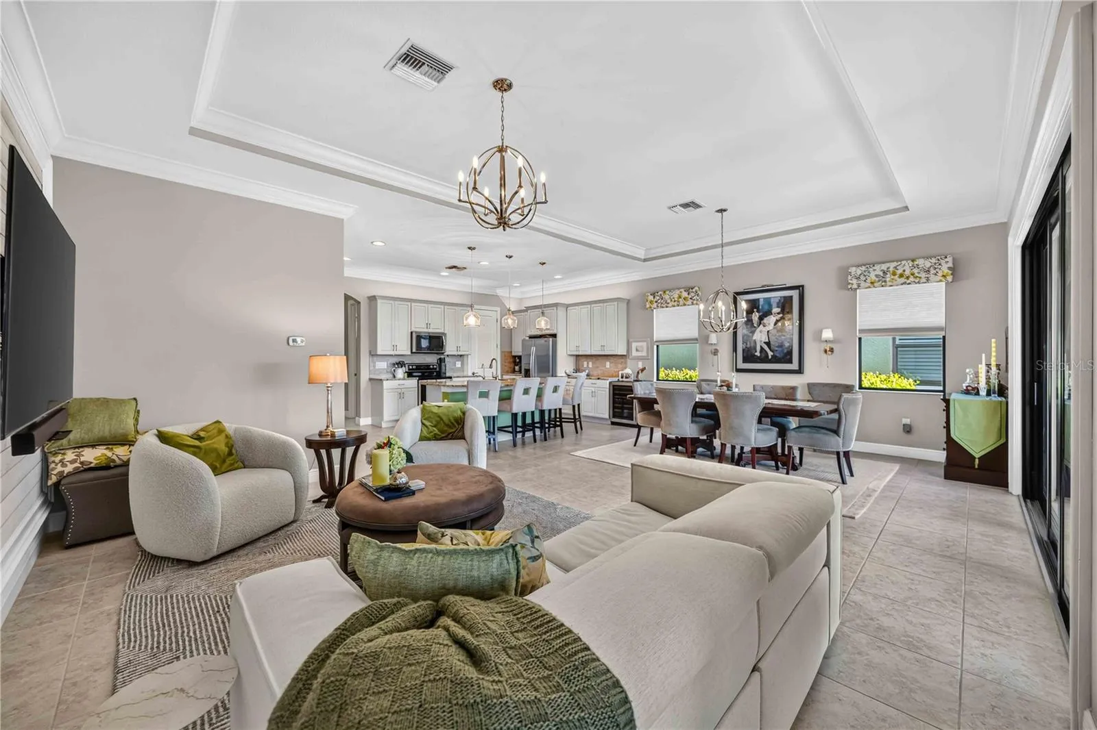 Open Concept - living, dining, outdoors