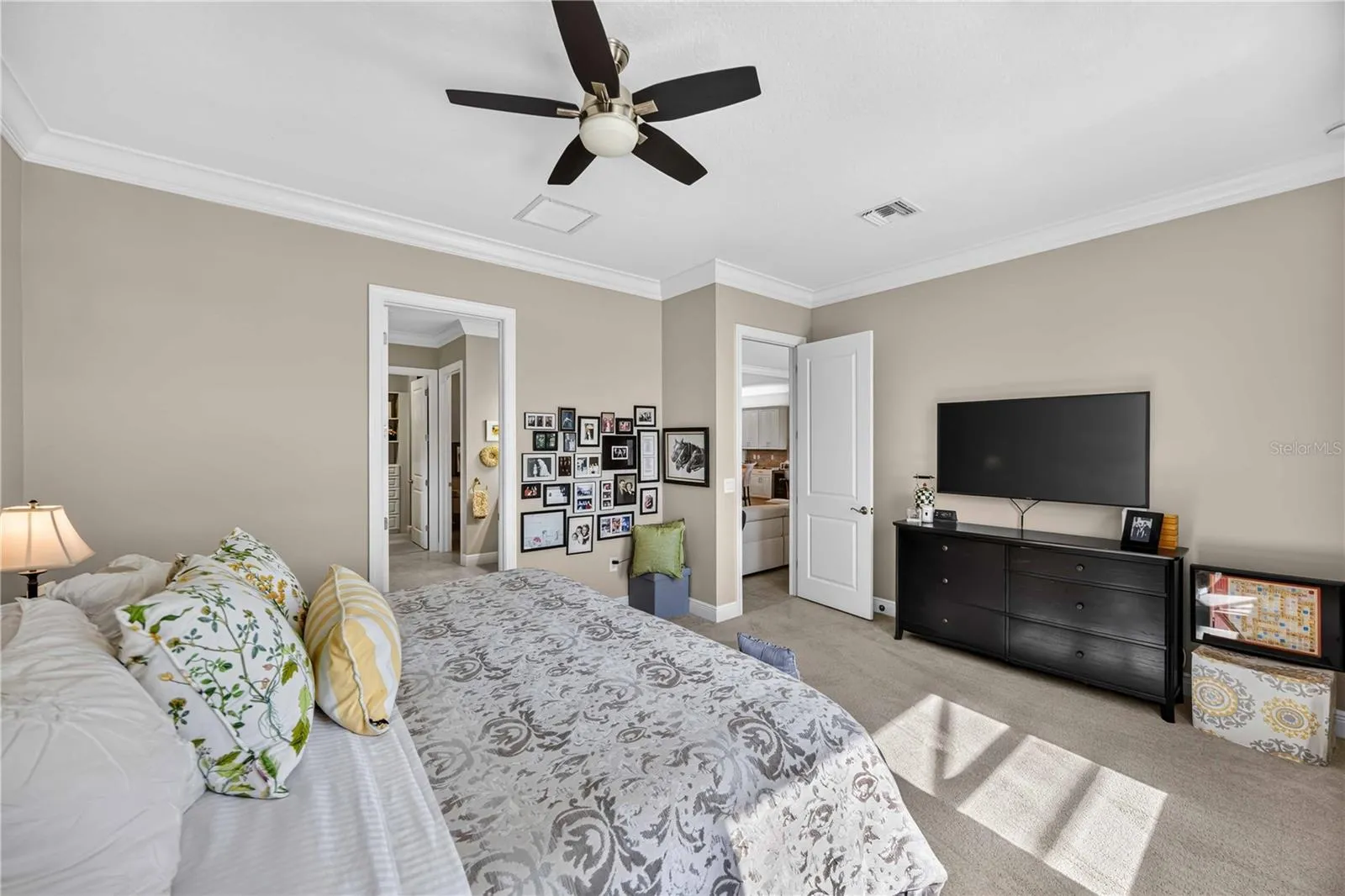 The Primary Bedroom is large