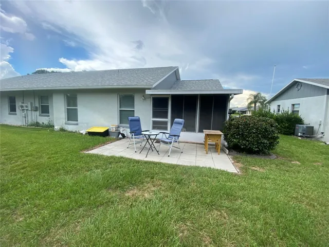 back yard with patio