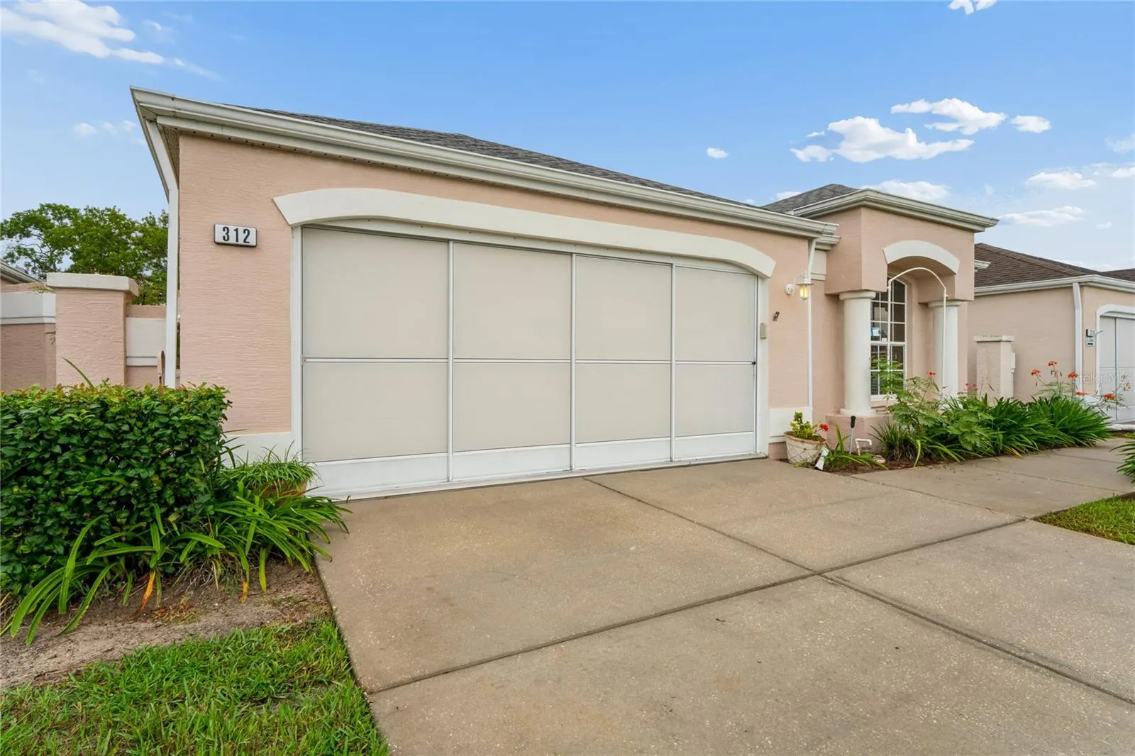 Screened Garage Door