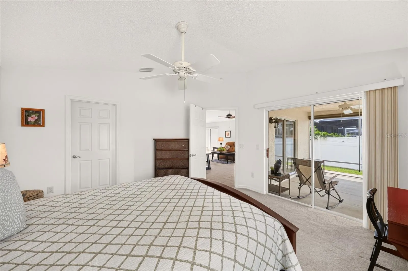 Primary bedroom with lanai access