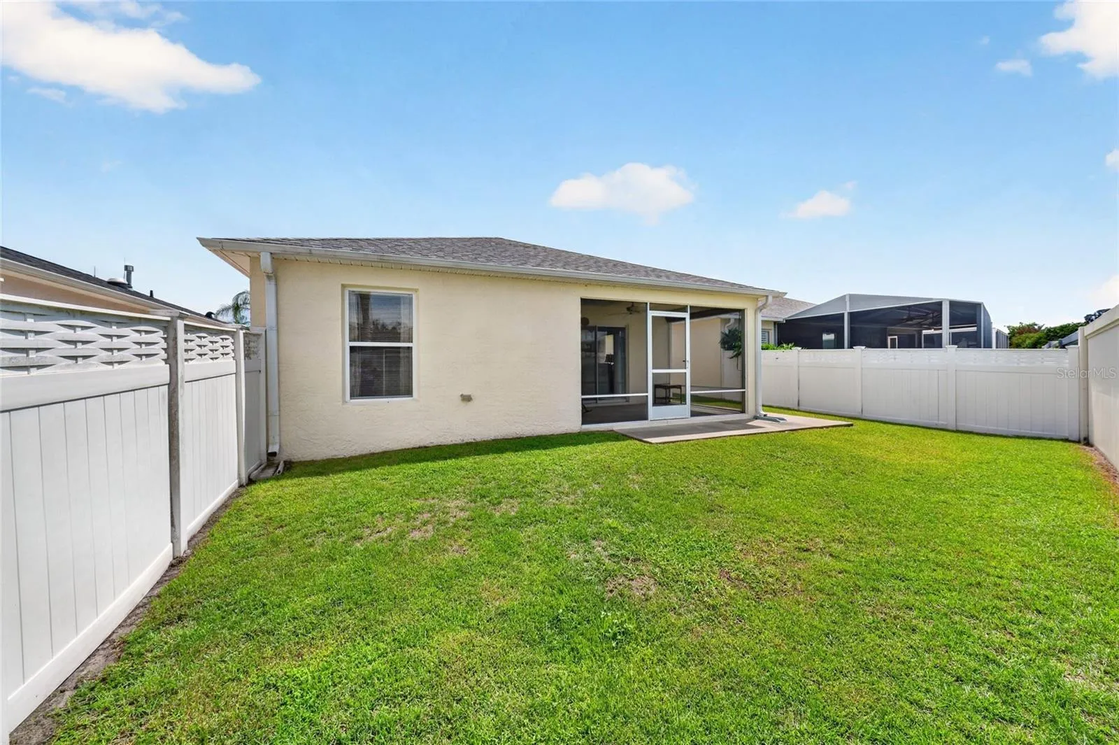Large backyard